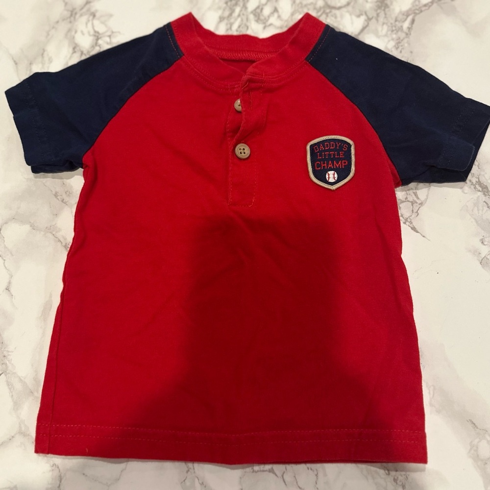 Carter's Red and Navy Kids Tee - Daddy's Little Champ